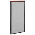 24-1/4&quot;W x 43-1/2&quot;H Deluxe Office Partition Panel, Gray