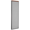 24-1/4&quot;W x 73-1/2&quot;H Deluxe Office Partition Panel, Gray