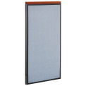 24-1/4"W x 43-1/2"H Deluxe Office Partition Panel, Blue