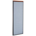 24-1/4"W x 61-1/2"H Deluxe Office Partition Panel, Blue