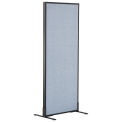 24-1/4"W x 60"H Freestanding Office Partition Panel, Blue