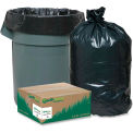 Webster Reclaim Heavy-Duty Recyled Can Liners, Black, 10 Gallon, 0.65 Mil