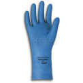 Ansell Natural Blue Chemical Resistant Gloves, Unsupported, Unlined, Size 8, 1 Pair