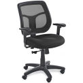 EUROTECH Apollo Mesh Back Task Chair - 18-21-1/2&quot; Seat Height - Black