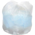 40-45 Gallon Medium Duty White Trash Bags, 0.7 Mil, 100 Bags/Case