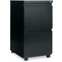 Alera Two-Drawer Mobile Pedestal File With Full-Length Pull,14-7/8w x 19-1/8d