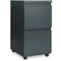 Alera Two-Drawer Mobile Pedestal File W/Full-Length Pull,14-7/8w x 19-1/8d