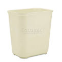 Rubbermaid RCP254300BG Fire-Resistant Wastebasket,Rectangular,Fiberglass,7 gal,Beige
