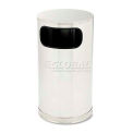 Rubbermaid RCPSO16SSSGL European & Metallic Side-Opening Receptacle,Round,12 gal