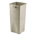 Rubbermaid RCP356988BG Untouchable Waste Container, Square, Plastic, 23 gal, Beige