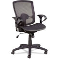 Alera Synchro Mesh Office Chair, Mesh Seat, Mid Back, Black, Etros Series