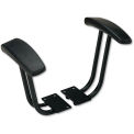 Alera Optional Fixed Height T-Arms for Alera Essentia & Interval Series Chairs, Black, 2/Set