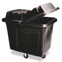 Rubbermaid RCP461200BLA Metal Frame Cube Truck,Rectangular,Polyethylene,400-lb cap,12 cu ft