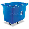 Rubbermaid RCP461673BE Recycling Cube Truck,Rectangular,Polyethylene,500-lb cap,Blue