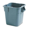 Rubbermaid RCP352600GY Brute Container, Square, Polyethylene, 28 gal, Gray