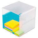 deflect-o DEF350401 Desk Cube,Clear Plastic,6 x 6 x 6