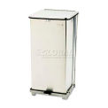 Rubbermaid RCPST24SSPL Defenders Biohazard Step Can,Square,Steel,24 gal,Stainless Steel
