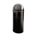 Rubbermaid RCP817088BK Marshal Classic Container,Round,Polyethylene,25 gal,Black