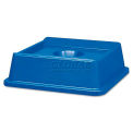 Rubbermaid RCP2791BLU Untouchable Bottle & Can Recycling Top,Square,20 1/8 x 20 1/8 x 6 1/4