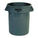 Rubbermaid RCP262000GRA Brute Refuse Container, Round, Plastic, 20gal, Gray