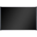 MasterVision Soft-Touch Corkboard, Black Fabric, 72"W x 48"H