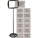 MasterVision Adjustable Sign Stand, 15&quot;W x 65&quot;H
