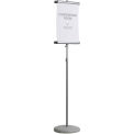 MasterVision Adjustable Clip Sign Stand, 12&quot;W x 73&quot;H