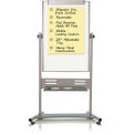 Magnetic Dry Erase Mobile Reversible Presentation Easel, 47&quot;W x 35&quot;H Board