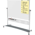 Magnetic Dry Erase Mobile Revolver Presentation Easel, 72&quot;W x 46-3/4&quot;H Board
