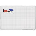 MasterVision Magnetic 1x2 Grid Planner W/Kit, White, 72 x 48