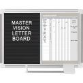 MasterVision In-Out Magnetic Dry Erase/Letter Board, Steel/Vinyl Surface, 24&quot;W x 18&quot;H
