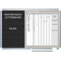 MasterVision In-Out Magnetic Dry Erase/Letter Board, Steel/Vinyl Surface, 36&quot;W x 24&quot;H