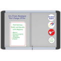 MasterVision Magnetic Dry Erase Enclosed Board, Sliding Doors, 36"W x 48"H