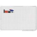 MasterVision Magnetic 1x2 Grid Planner W/Kit, White, 72 x 48