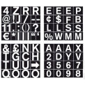 MasterVision 1" Magnetic Set of Letters, Numbers & Symbols