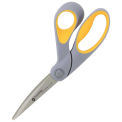 Westcott 14669 ExtremEdge Adjustable Tension Titanium Bonded Scissors, 9&quot; Bent, Gray - Pkg Qty 3