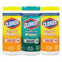 Clorox Disinfecting Wipes, 7" X 8", Fresh Scent/Citrus Blend, 35/Canister, 3/Pack, COX30112