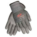 Memphis N9677L Ninja Force Polyurethane Coated Gloves, Large, Gray