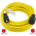 25', 30A, Generator Power/Extension Cord with NEMA L5-30P to L5-30R