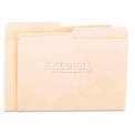 Universal File Folders, 1/2 Cut, One-Ply Top Tab, Letter, Manila, 100/Box