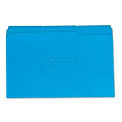 Universal Colored File Folders, 1/3 Cut One-Ply Top Tab, Legal, Blue, 100/Box
