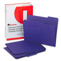 Universal Colored File Folders, 1/3 Cut Assorted, Two-Ply Top Tab, Letter, Violet, 100/Box