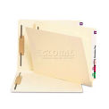 Smead Antimicrobial Two-Fastener End Tab Folder, Letter, 11 Point Manila, 50/Box