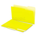 Universal Recycled Interior File Folders, 1/3 Cut Top Tab, Legal, Yellow, 100/Box