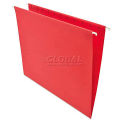 Universal Hanging File Folders, 1/5 Tab, 11 Point Stock, Letter, Red, 25/Box
