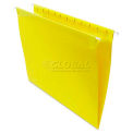 Universal Hanging File Folders, 1/5 Tab, 11 Point Stock, Letter, Yellow, 25/Box