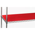 RELIUS SOLUTIONS PVC Shelf Liners for 1&quot; Dia. Post Shelving - 36x18&quot; - Package of 2 - Red