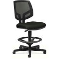 HON Volt Series Task Stool Mesh Back Adjustable Height Footring Blk Armless