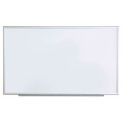 Universal Dry Erase Board, Aluminum Frame, 60&quot;W x 36&quot;H, White Melamine