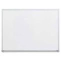 Dry-Erase Board, Satin Aluminum Frame, 24&quot;W x 18&quot;H, White Melamine